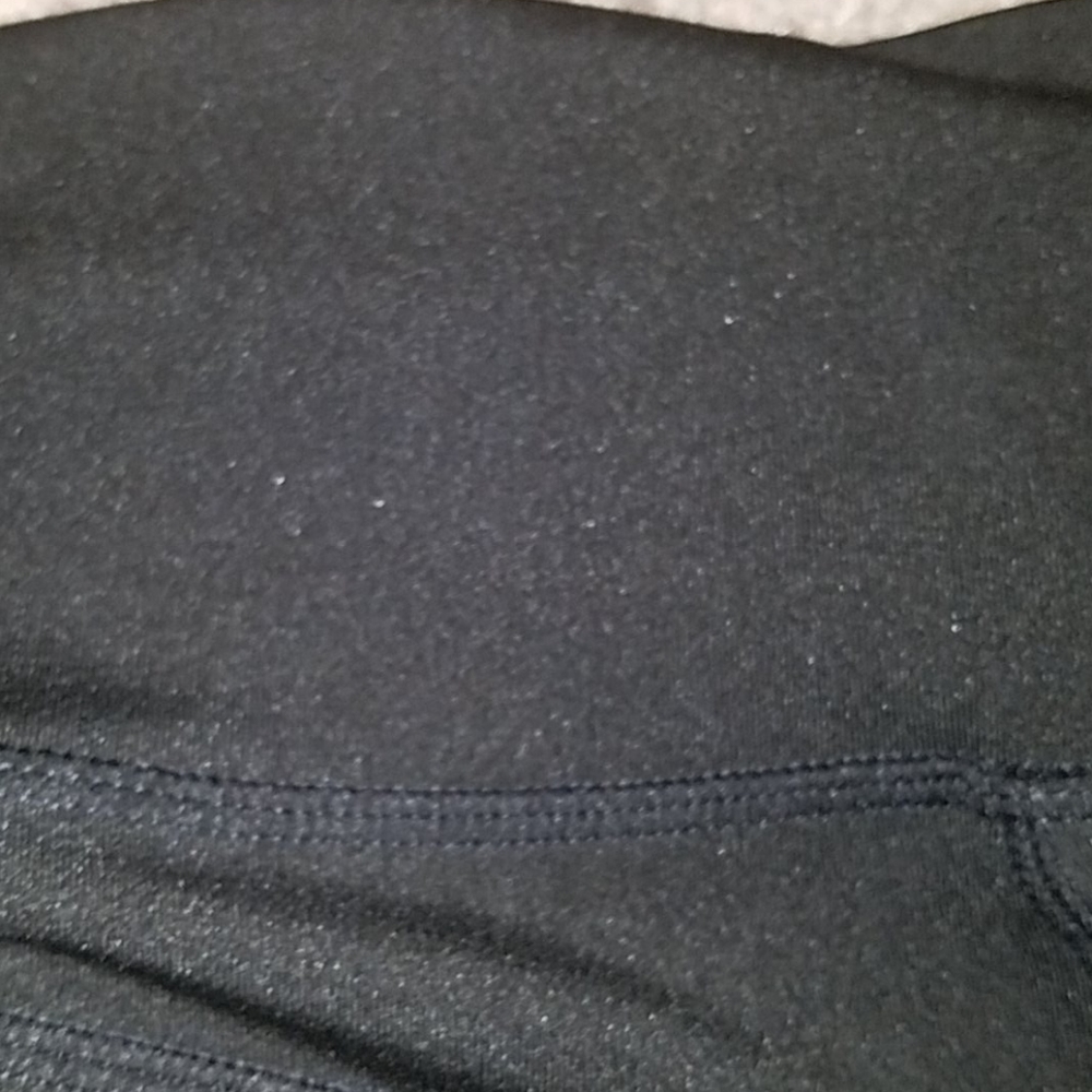 POP Fit NWT Crop Black withLeopard Print Leggings - Picture 6 of 6